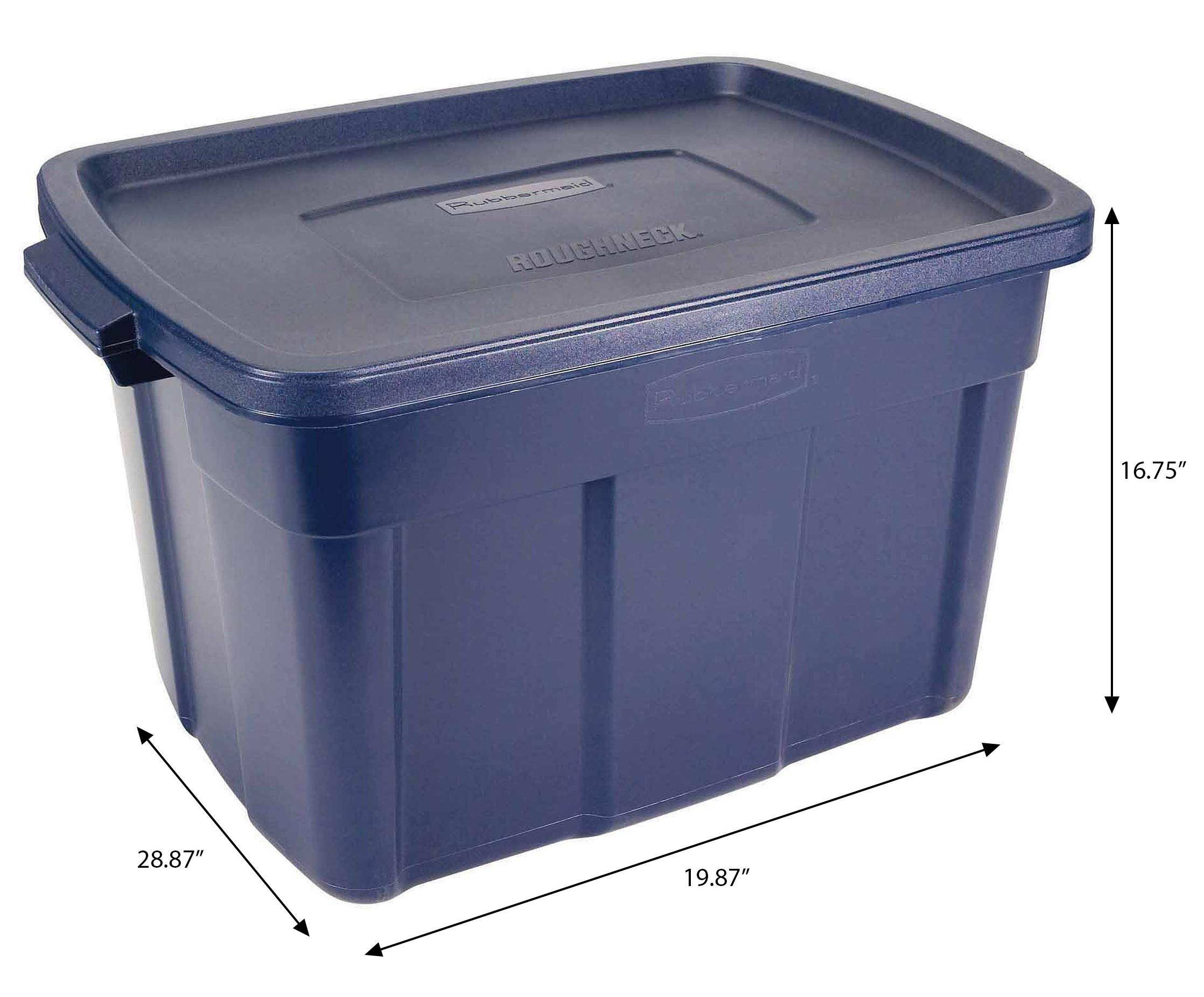 Foto 6 | Bolsas De Almacenamiento Rubbermaid Roughneck Tote 94,63 L, Paquete De 4 - Venta Internacional.