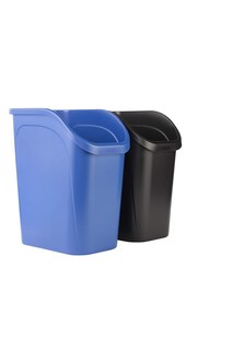 Foto 1 | Bote de Basura Rubbermaid Undercounter 9,4 L Paquete de 2 Piezas Azul/Negro - Venta Internacional