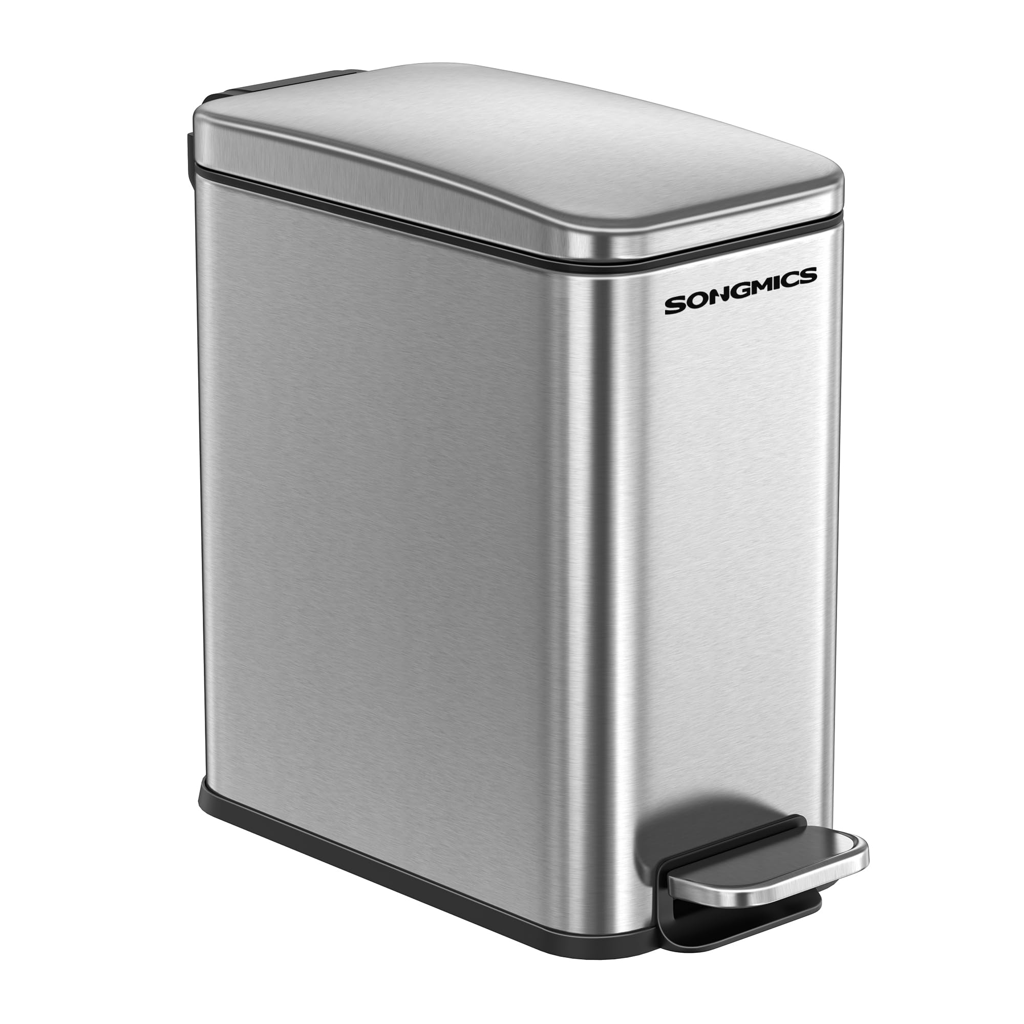 Foto 1 | Bote de Basura Songmics de Acero Inoxidable 10 l con Tapa para Baño