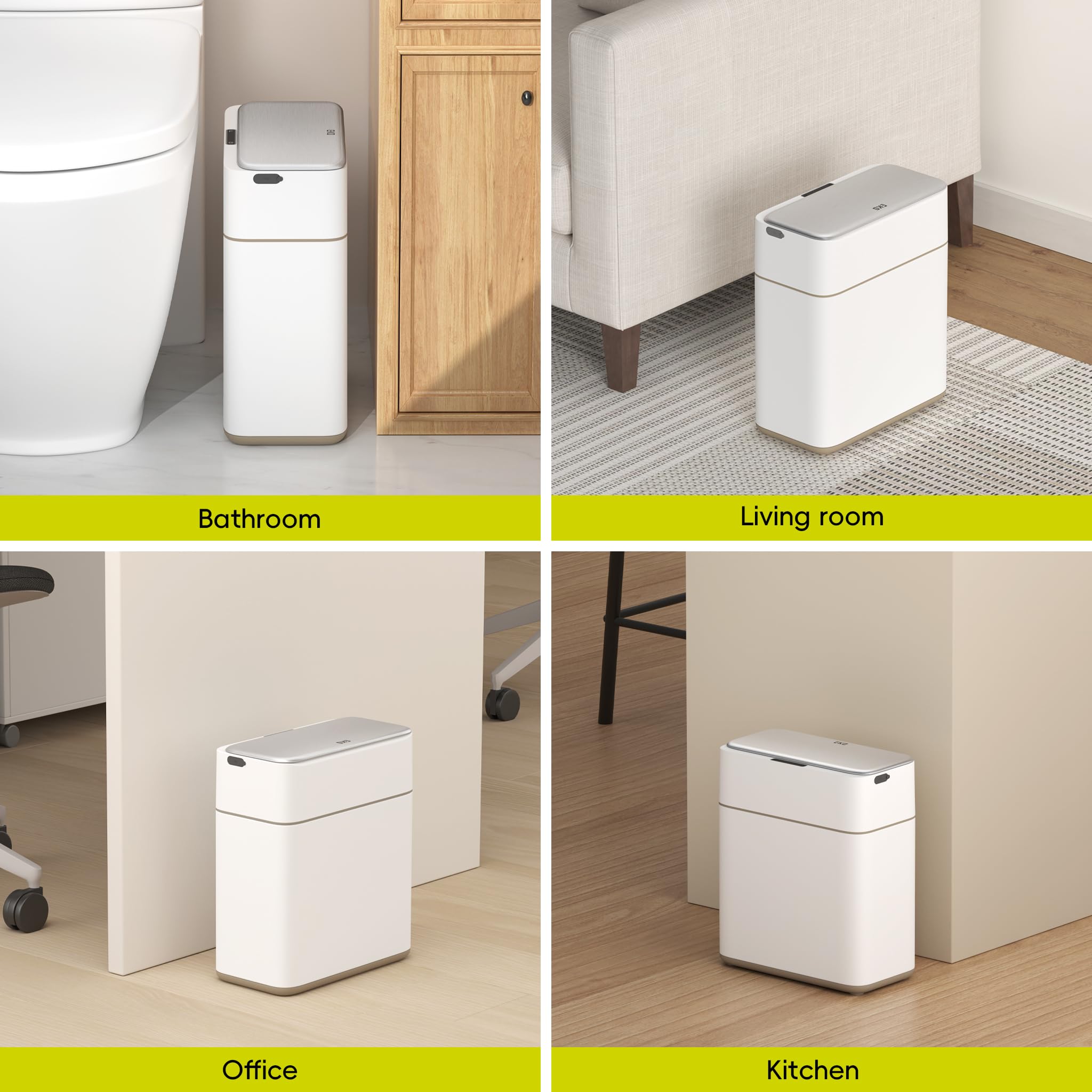 Foto 8 pulgar | Cubo De Basura Automático Para Baño Eko 8l Con Sensor De Movimiento En La Tapa - Venta Internacional.