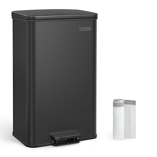 Foto 1 | Bote De Basura Songmics De Acero Inoxidable De 40 Litros Con Tapa De Cierre Suave - Venta Internacional.