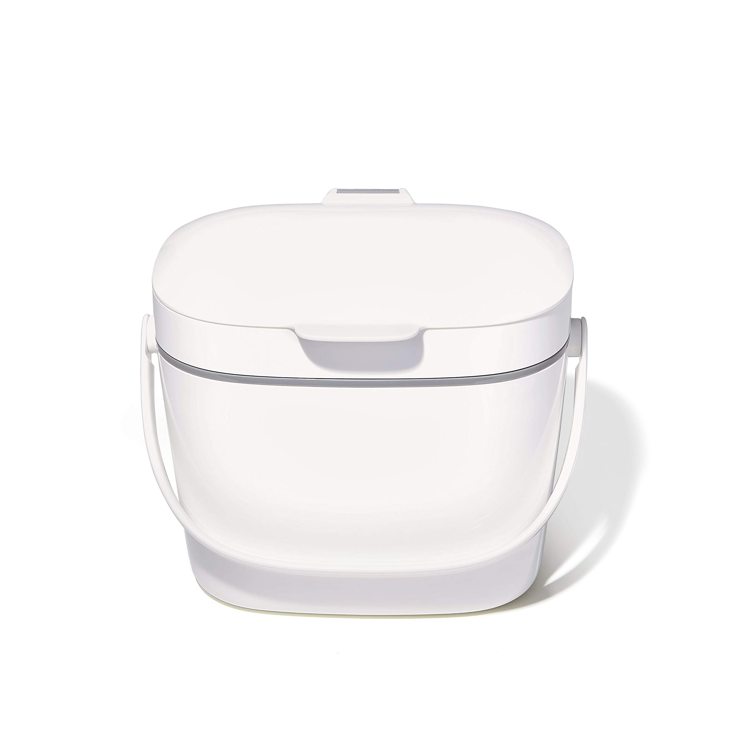 Foto 2 pulgar | Cubo De Abono Oxo Good Grips Easy-clean De 6,62 Litros, Color Blanco - Venta Internacional.
