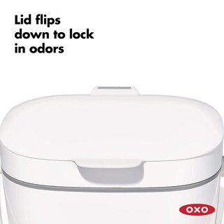 Foto 5 | Cubo De Abono Oxo Good Grips Easy-clean De 6,62 Litros, Color Blanco - Venta Internacional.