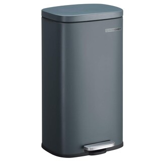 Foto 1 | Bidón De Basura Songmics De Acero Inoxidable De 30 Litros Con Pedal, Color Verde - Venta Internacional.