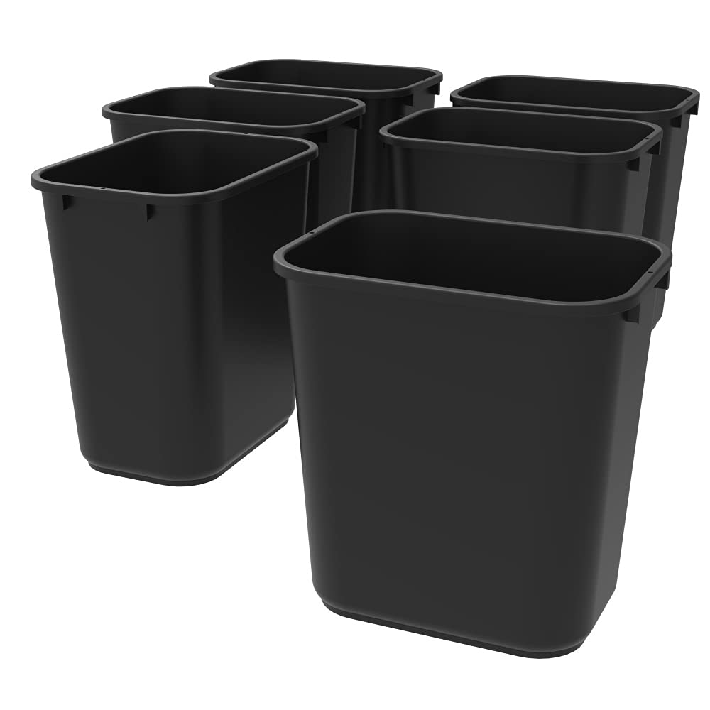 Foto 1 | Bote De Basura Storex, 26.5 L, Gris, Paquete De 6, Negro, 7 Galones - Venta Internacional.