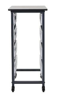 Foto 7 | Sistema De Papelera Móvil Luxor Mbs-sr-4l De Una Hilera Gris, 20 Litros - Venta Internacional.