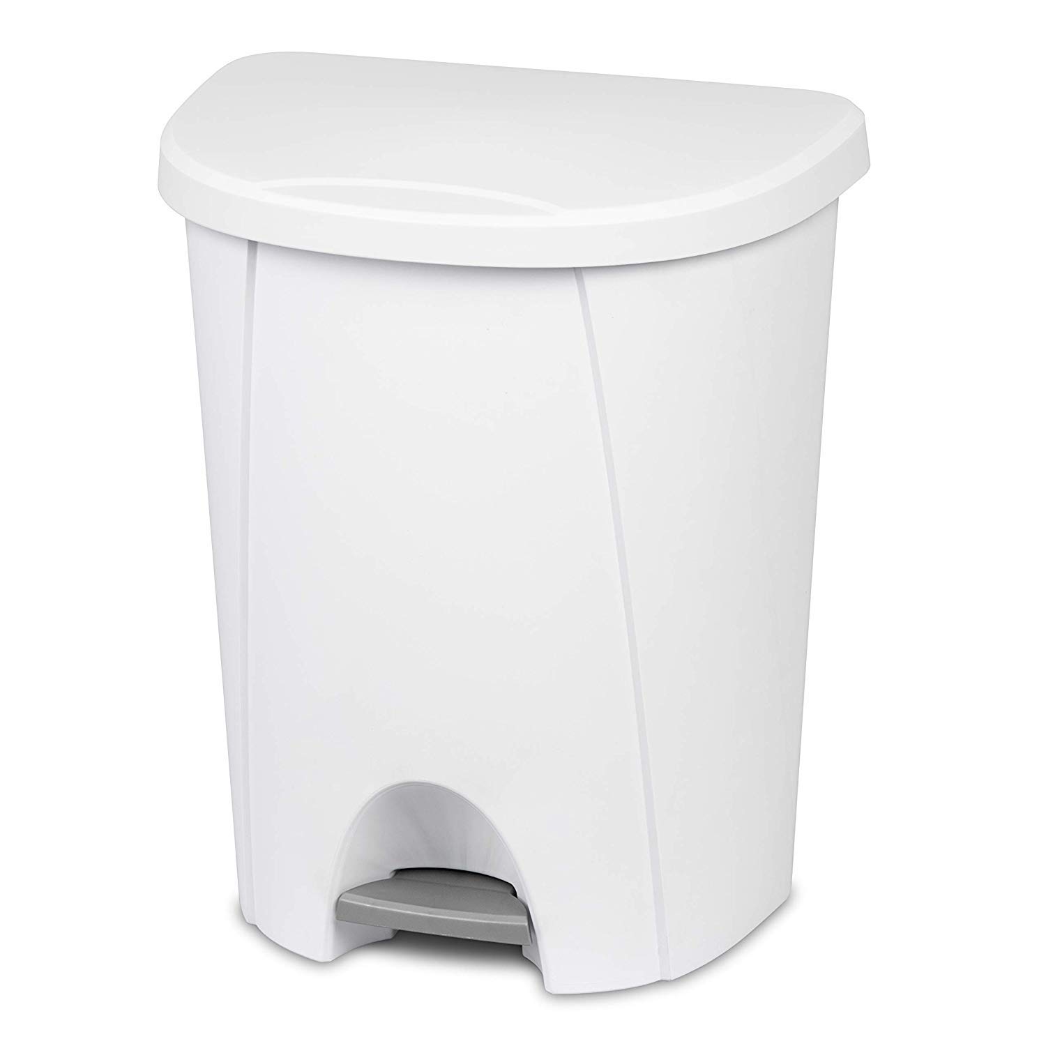 Foto 2 pulgar | Bote De Basura Sterilite 10948004 Step Bate 25 L Blanco - Venta Internacional.