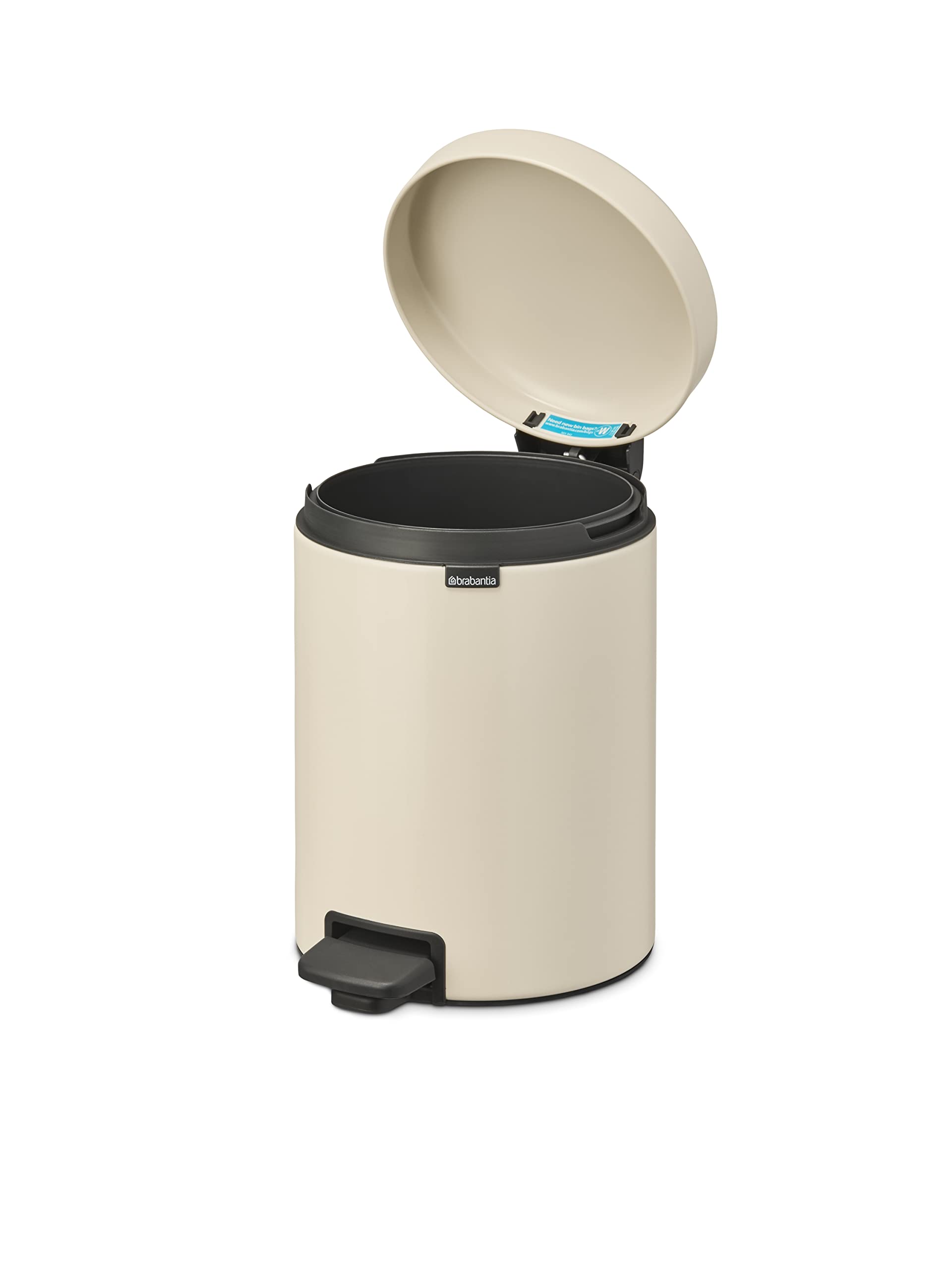 Foto 4 pulgar | Bote De Basura Brabantia New Icon Step De 5 Litros, Color Beige Suave Con Balde - Venta Internacional.