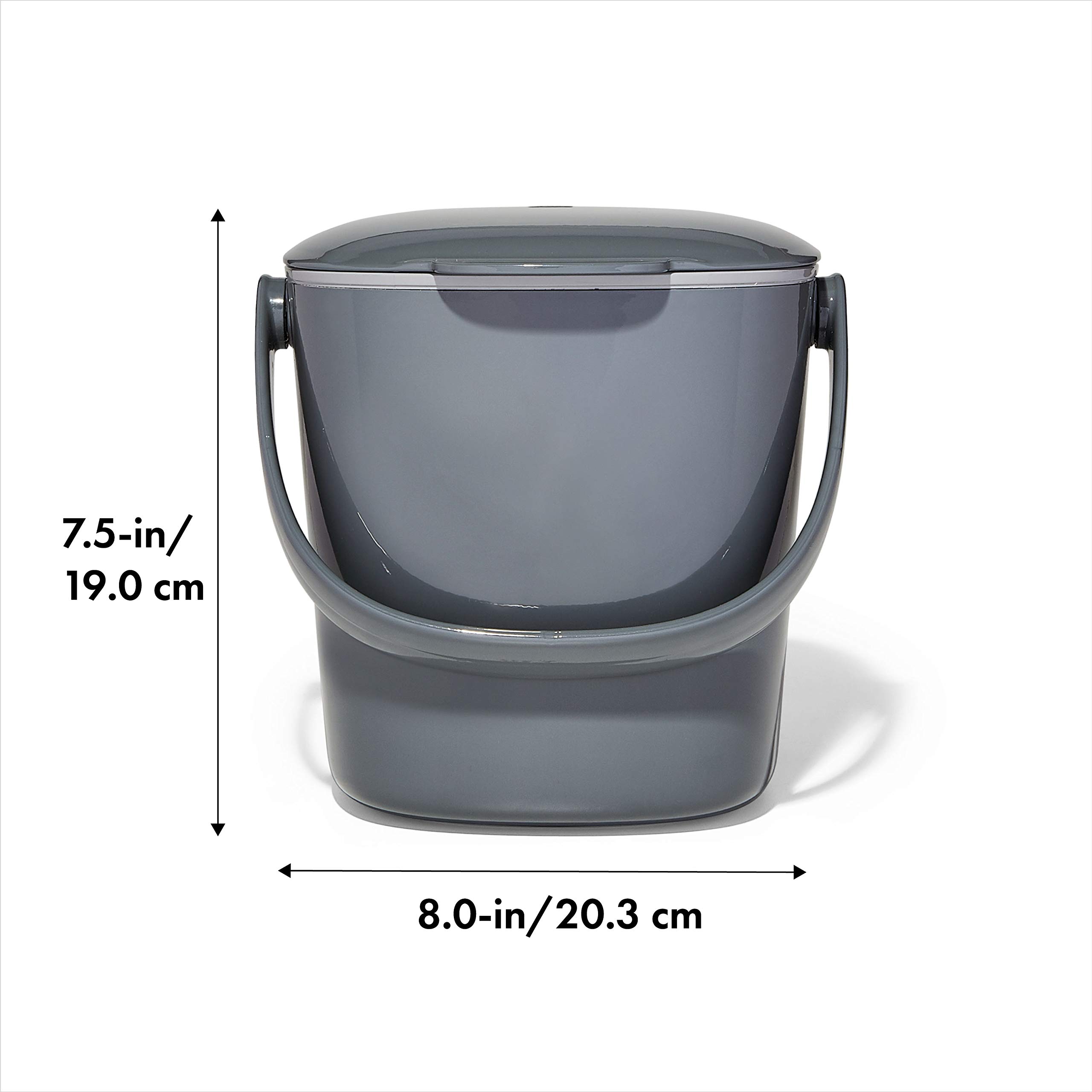 Foto 3 pulgar | Cubo De Compostaje Oxo Good Grips Easy-clean, 2,8 L, Carbón - Venta Internacional.