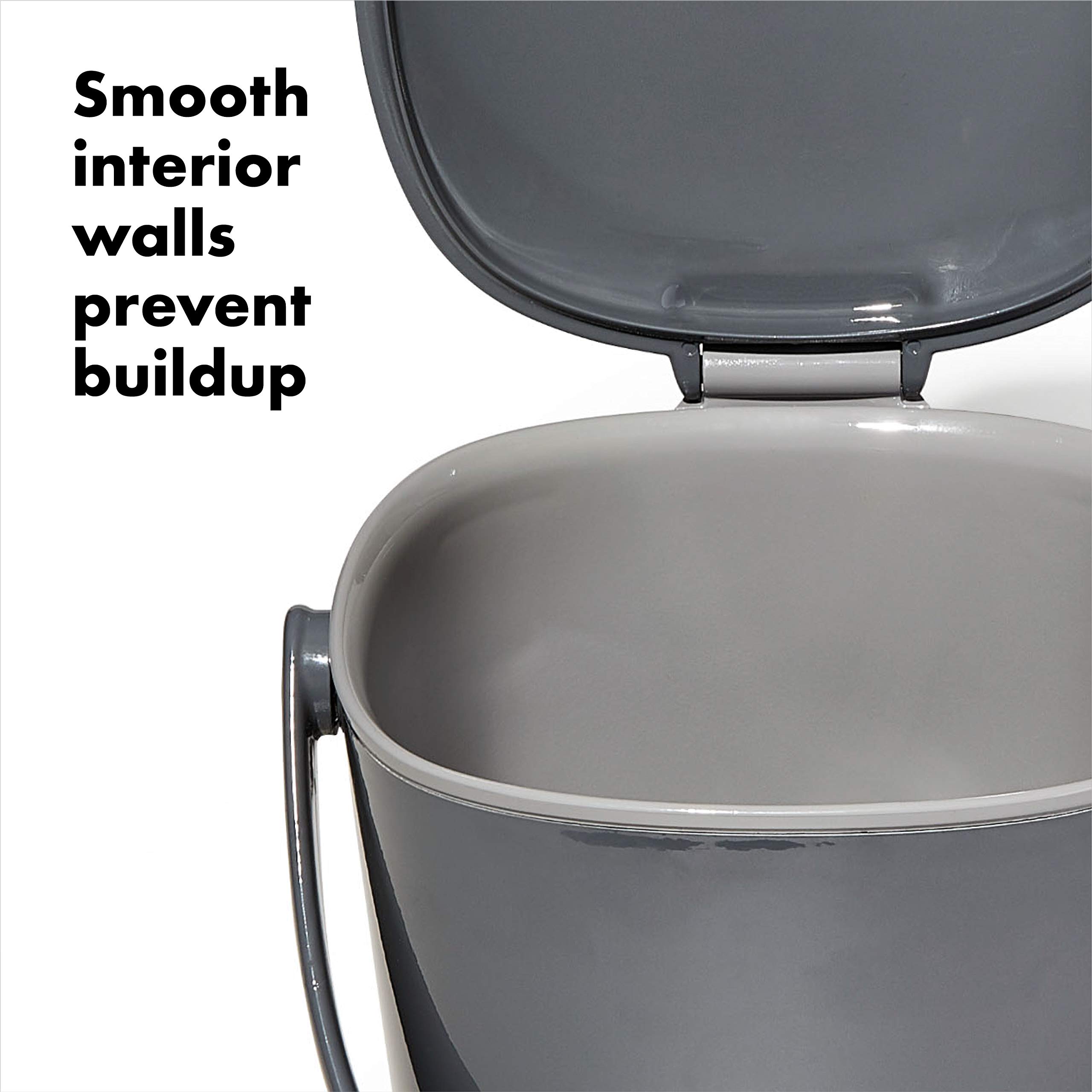 Foto 4 pulgar | Cubo De Compostaje Oxo Good Grips Easy-clean, 2,8 L, Carbón - Venta Internacional.