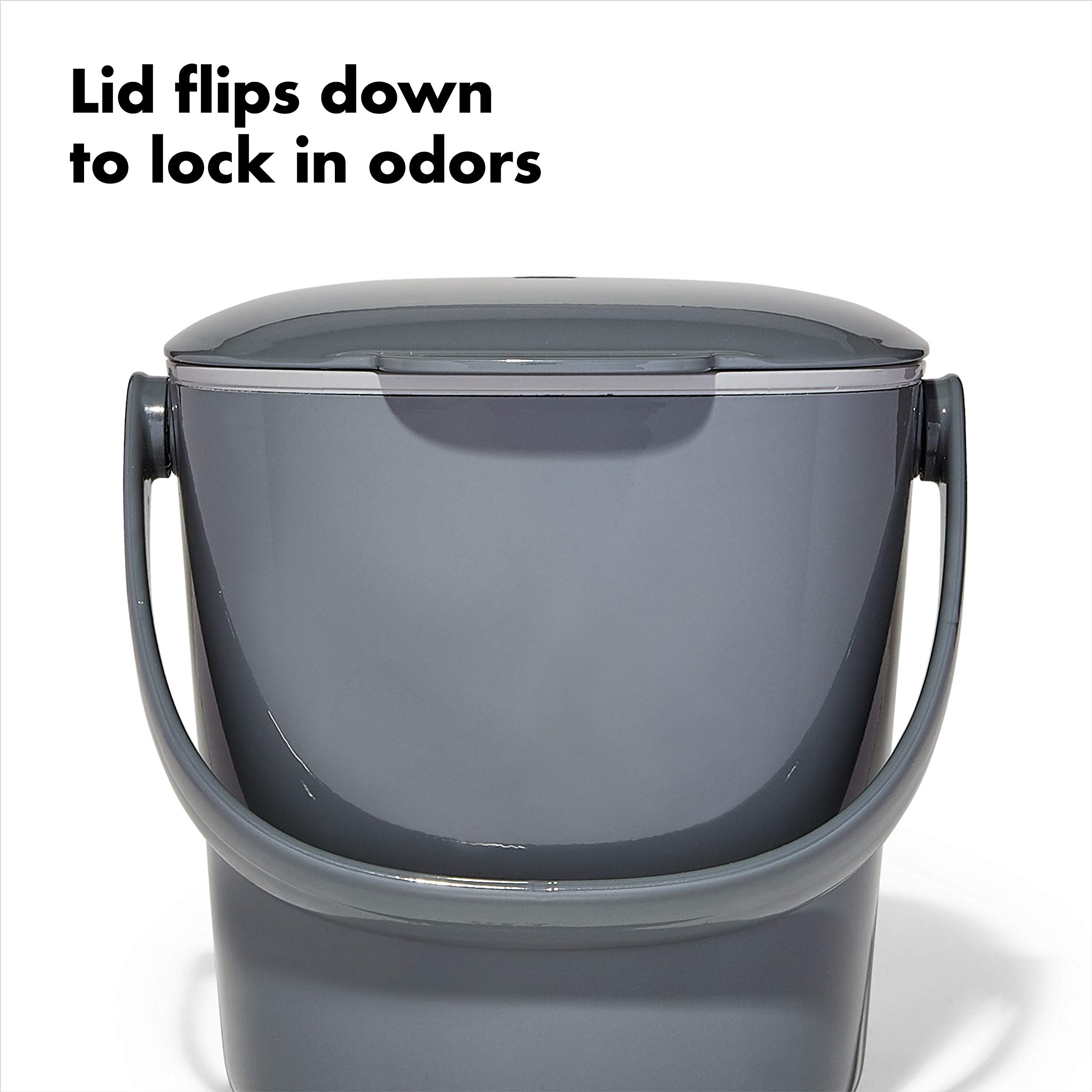 Foto 6 pulgar | Cubo De Compostaje Oxo Good Grips Easy-clean, 2,8 L, Carbón - Venta Internacional.