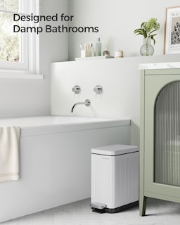 Foto 3 | Bote De Basura Songmics De Acero Inoxidable De 10 Litros Con Tapa Para Baño - Venta Internacional.