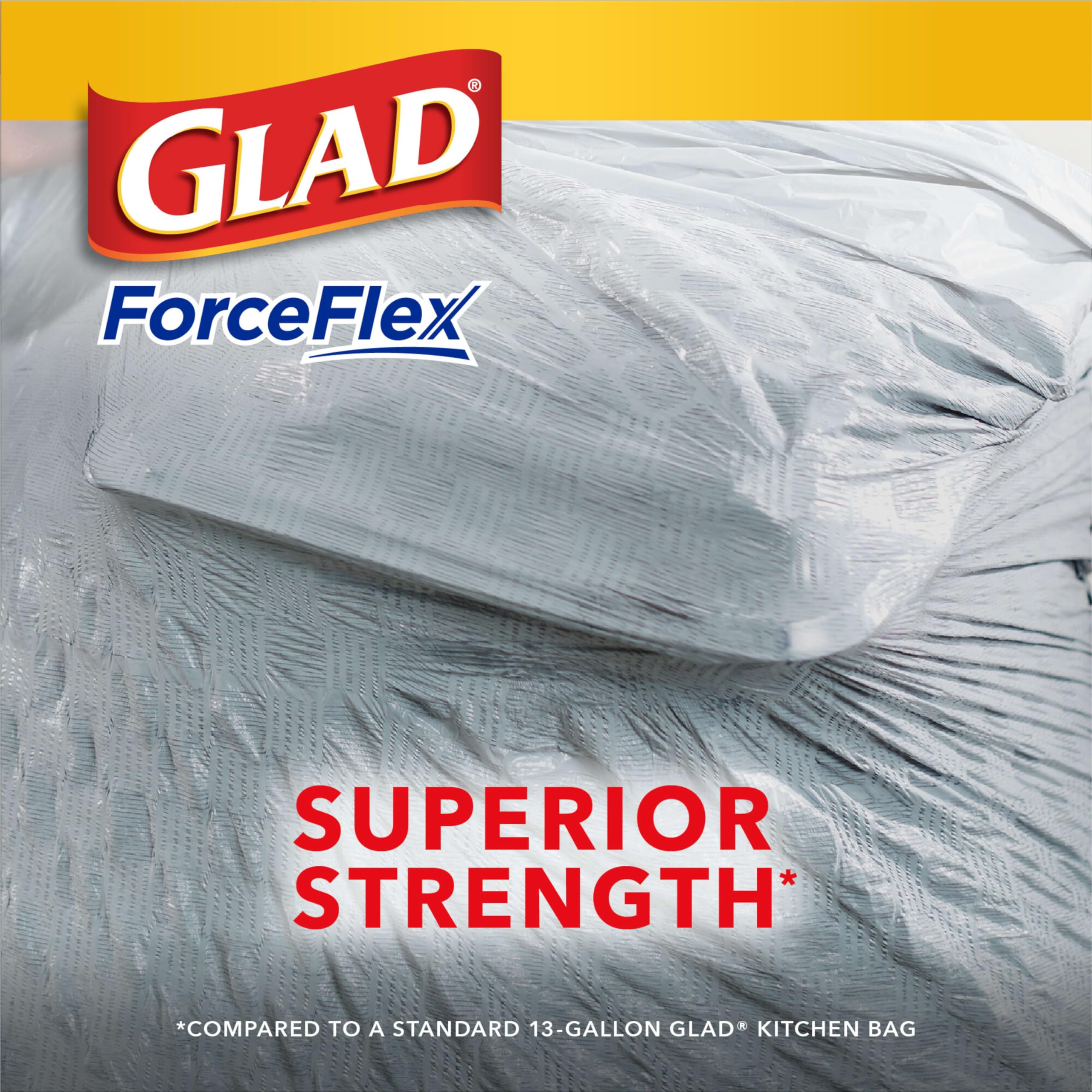 Foto 4 | Bolsas De Basura Glad Forceflex Tall Kitchen, 13 L, 40 Unidades - Venta Internacional.