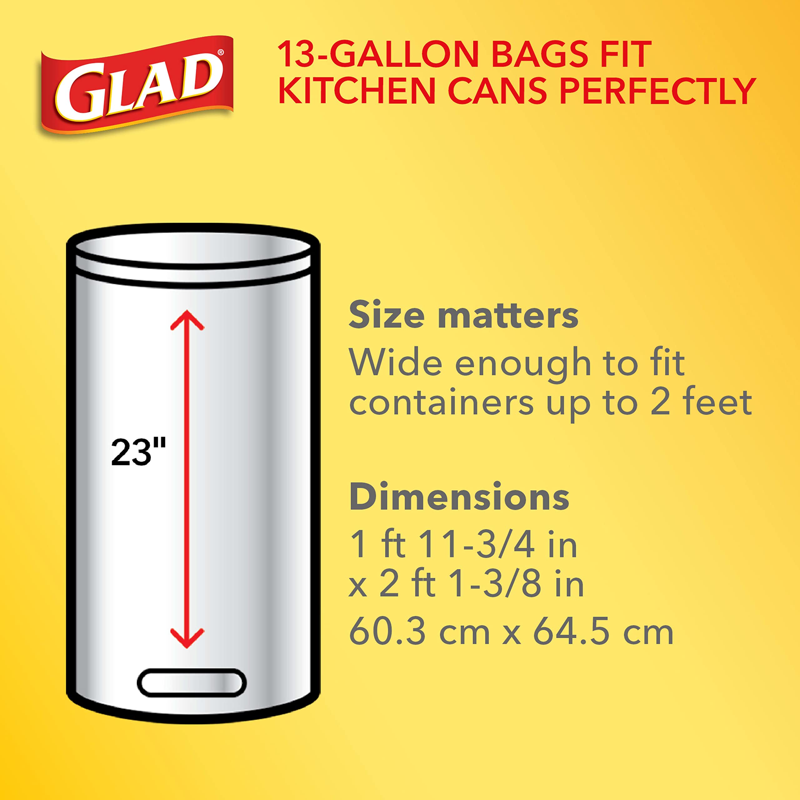 Foto 8 pulgar | Bolsas De Basura Glad Forceflex Tall Kitchen, 13 L, 40 Unidades - Venta Internacional.