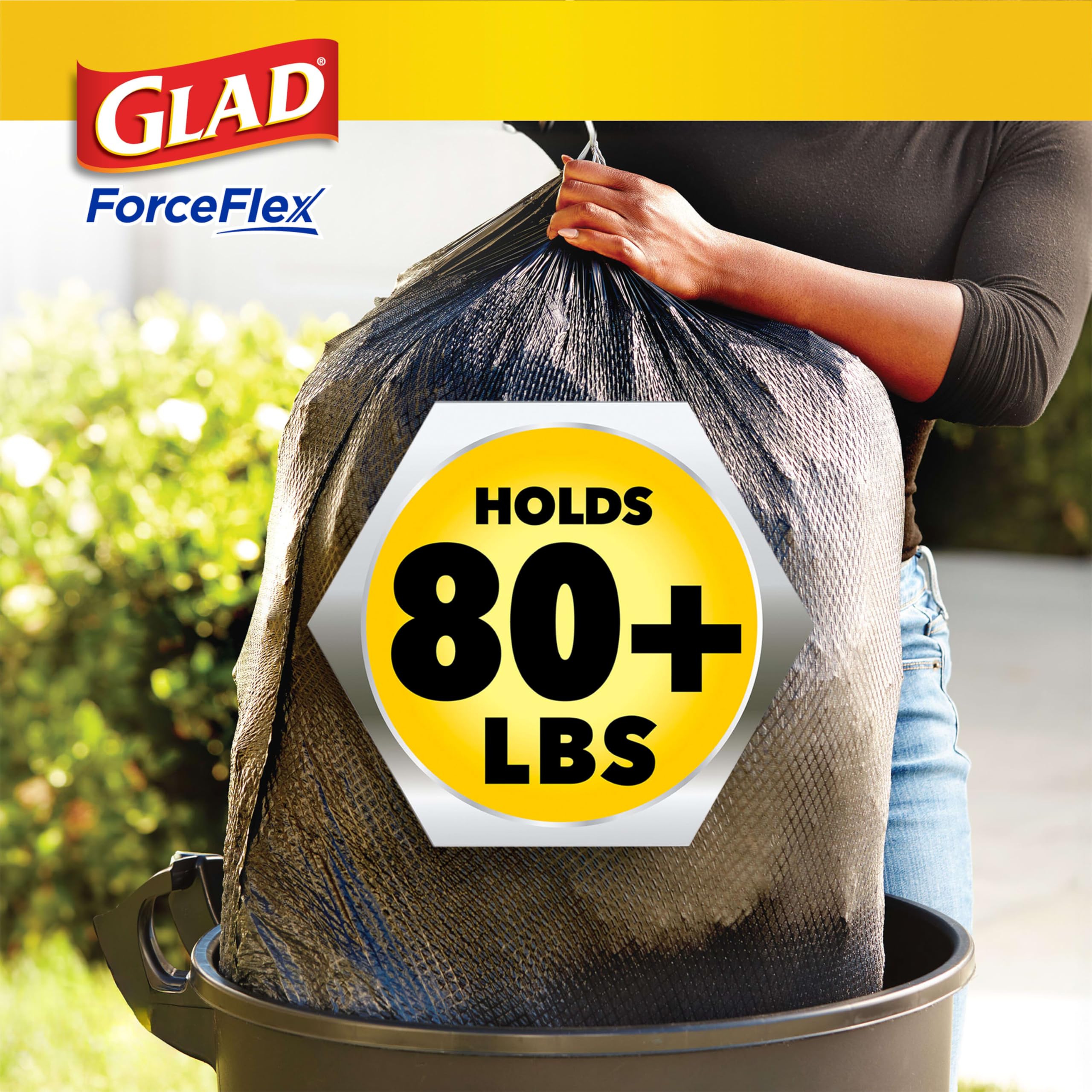 Foto 8 pulgar | Bolsas De Basura Glad Forceflex Con Cordón, 30 Litros, 25 Quilates, Aroma A Pino - Venta Internacional.