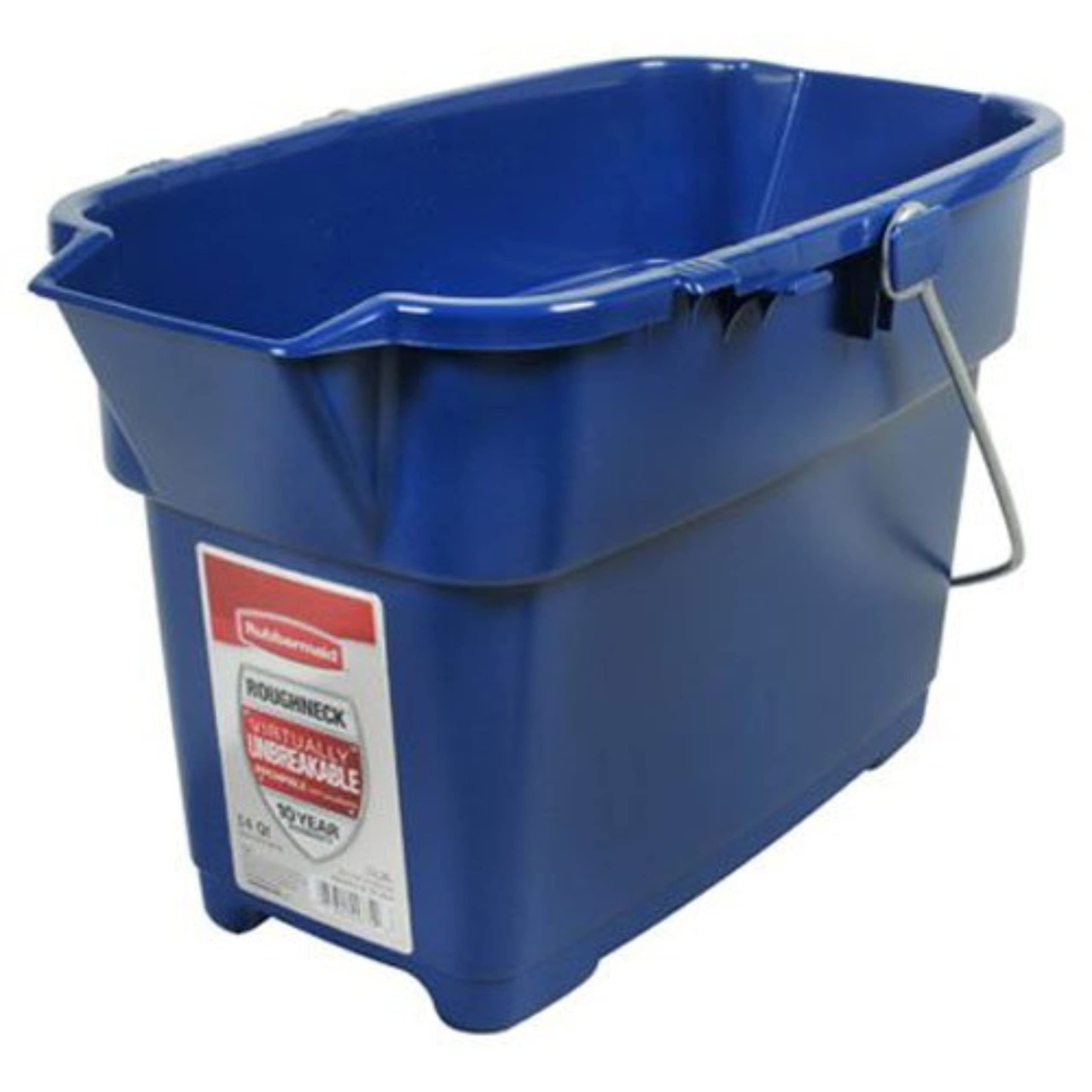 Cubeta Rubbermaid Roughneck Square 14l Azul Para Limpieza - Venta Internacional.