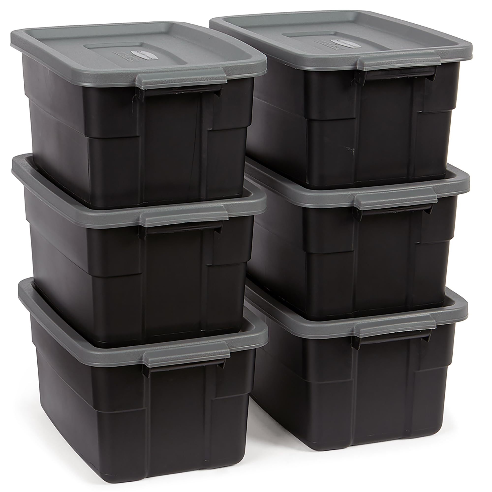 Foto 1 | Bolso Rubbermaid Con Cuello Rugoso, 11.4 L, Paquete De 6 Unidades, Negro Y Gris - Venta Internacional.