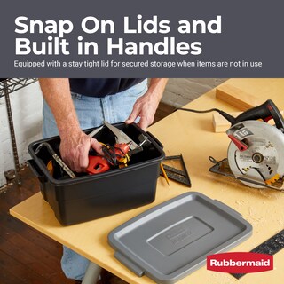 Foto 4 | Bolso Rubbermaid Con Cuello Rugoso, 11.4 L, Paquete De 6 Unidades, Negro Y Gris - Venta Internacional.
