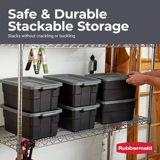 Foto 5 | Bolso Rubbermaid Con Cuello Rugoso, 11.4 L, Paquete De 6 Unidades, Negro Y Gris - Venta Internacional.