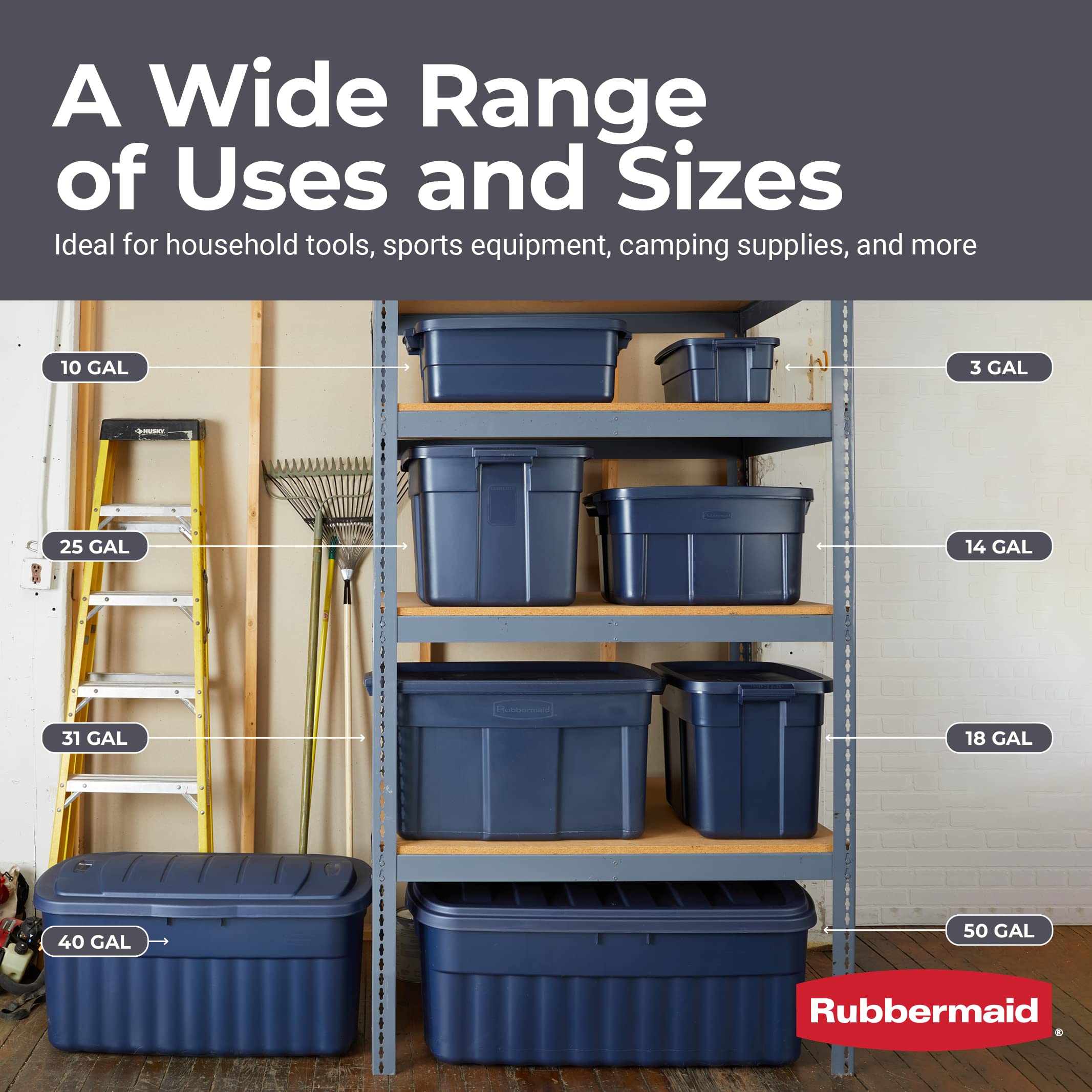 Foto 7 pulgar | Bolso Rubbermaid Con Cuello Rugoso, 11.4 L, Paquete De 6 Unidades, Negro Y Gris - Venta Internacional.