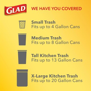 Foto 6 | Bolsas De Basura Glad Small Drawing String 4l Con Clorox 34 Unidades - Venta Internacional.