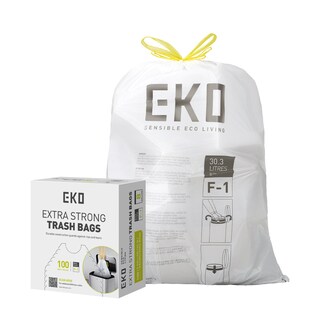 Foto 1 | Bolsas De Basura Eko, Rollo De Fácil Dispensación, 100 Unidades, Extra Fuertes, 8 Galones - Venta Internacional.
