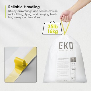 Foto 4 | Bolsas De Basura Eko, Rollo De Fácil Dispensación, 100 Unidades, Extra Fuertes, 8 Galones - Venta Internacional.