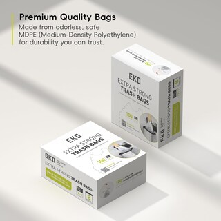 Foto 7 | Bolsas De Basura Eko, Rollo De Fácil Dispensación, 100 Unidades, Extra Fuertes, 8 Galones - Venta Internacional.