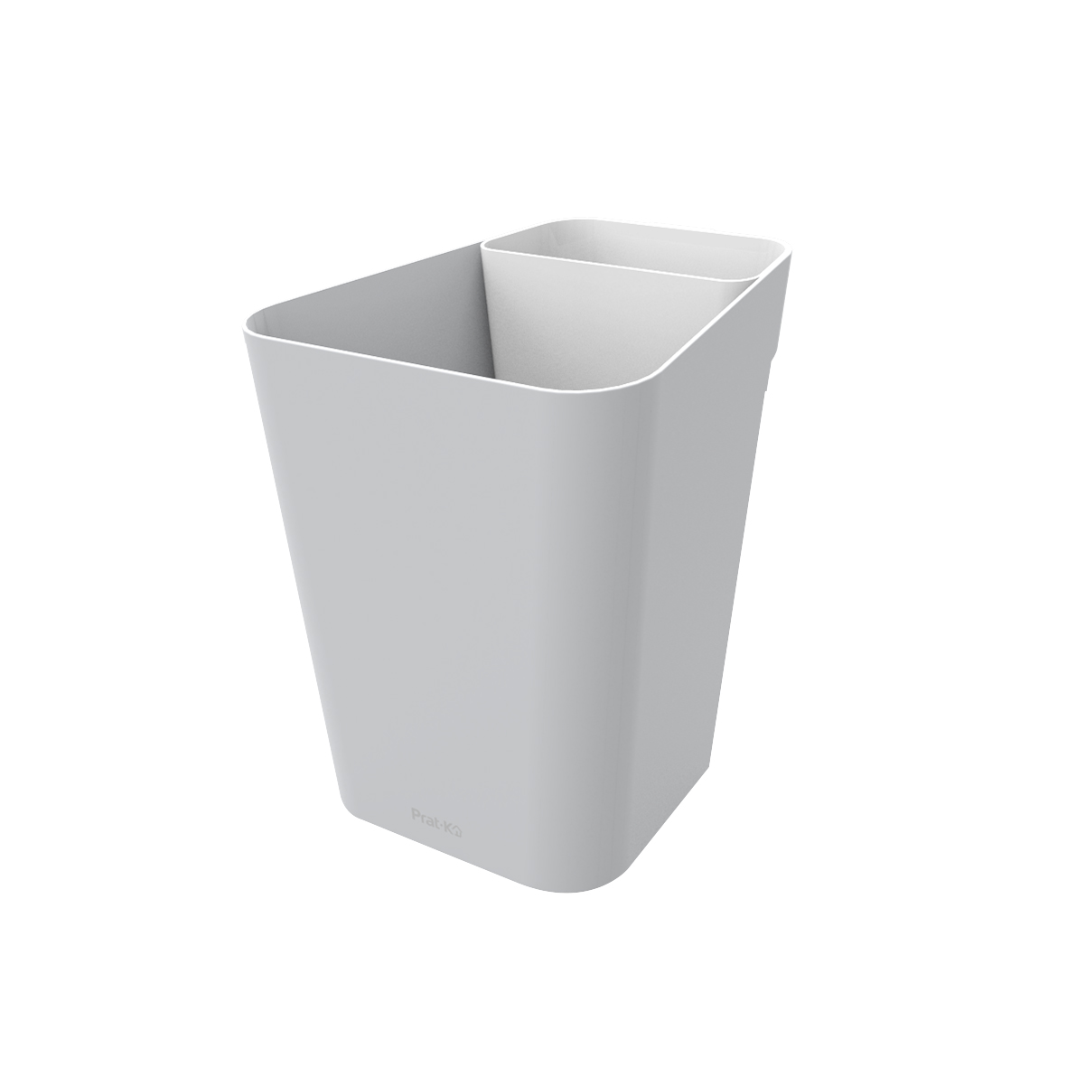 Foto 1 | Basurero Office Gris Base Blanca Prat-k 10lts