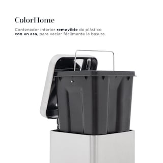 Foto 5 | Cesto de Basura Metalico 6l