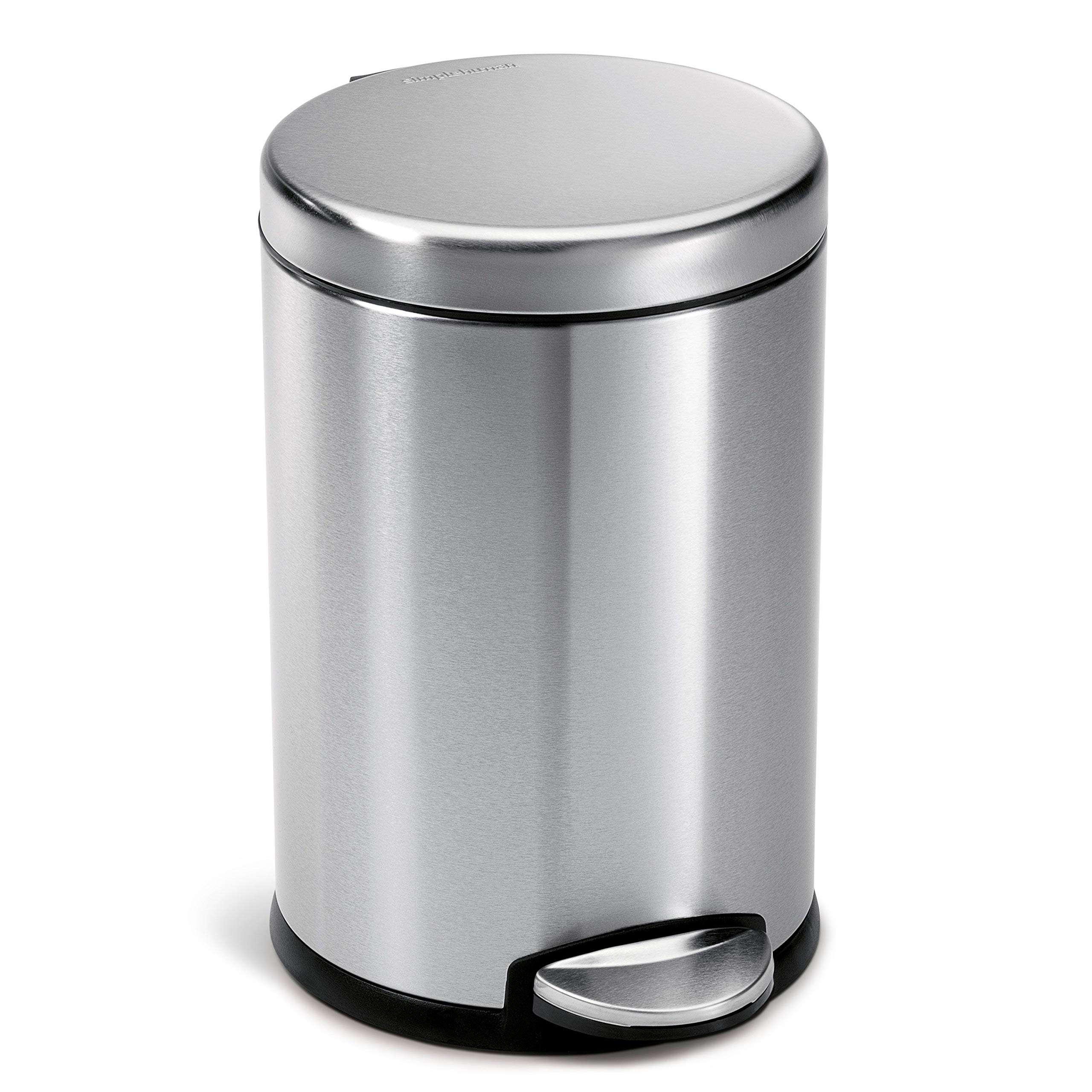 Foto 1 | Bote De Basura Simplehuman De Acero Inoxidable Redondo De 4 5 L/1 2 Galones - Venta Internacional.