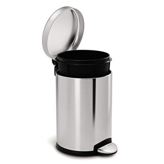Foto 4 | Bote De Basura Simplehuman De Acero Inoxidable Redondo De 4 5 L/1 2 Galones - Venta Internacional.