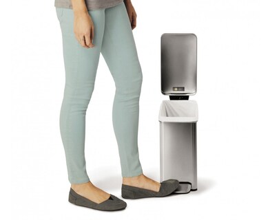 Foto 4 | Cubo De Basura Simplehuman De Acero Inoxidable Para Baño De 10 Litros - Venta Internacional.