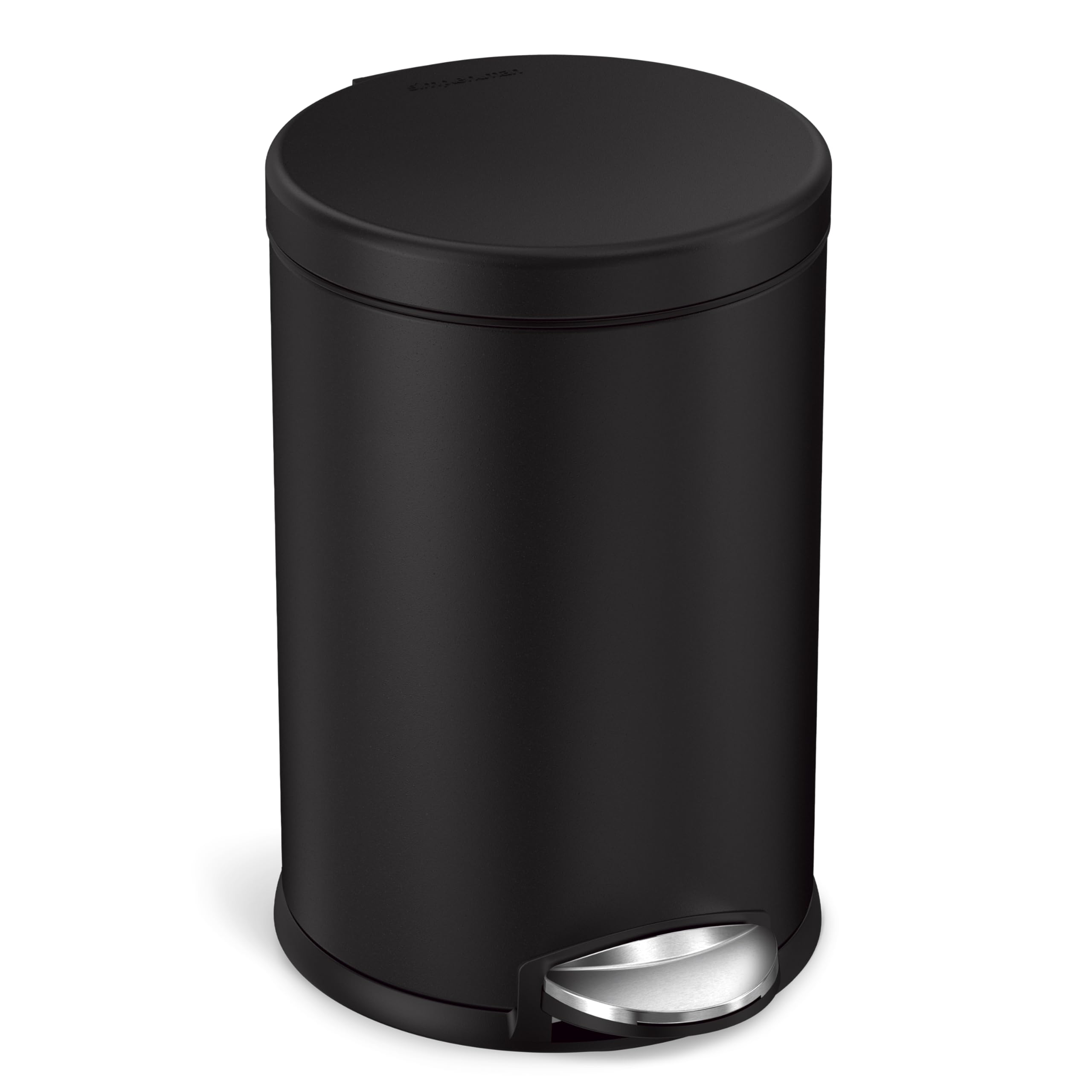 Foto 2 pulgar | Bote De Basura Simplehuman Redondo Para Baño  4 5 L/ 1 2 Galones  Negro Mate - Venta Internacional.