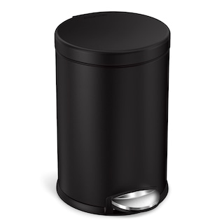 Foto 1 | Bote De Basura Simplehuman Redondo Para Baño 4 5 L/ 1 2 Galones Negro Mate - Venta Internacional.