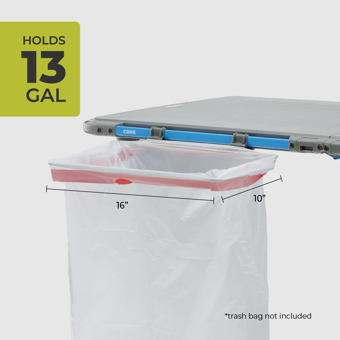 Foto 4 pulgar | Soporte Para Bolsas De Basura Core Flexrail Para Mesa Exterior De 4 Pies - Venta Internacional.