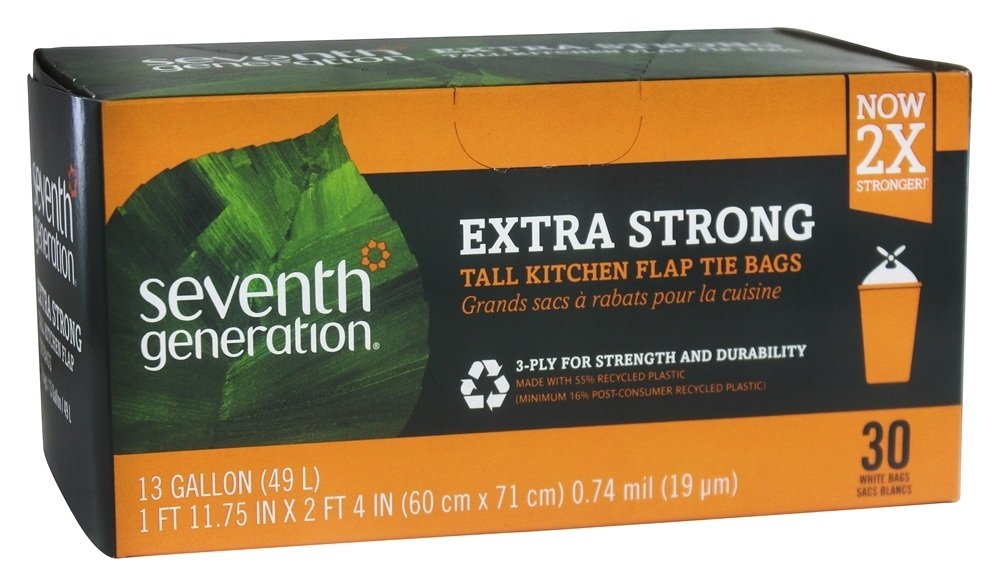 Foto 2 pulgar | Bolsas De Basura Seventh Generation Tall Kitchen  13 Litros  30 Unidades - Venta Internacional.