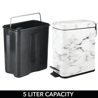 Foto 5 | Bote De Basura Mdesign Pequeño Y Moderno De Metal De 5 Litros Con Forro Extraíble - Venta Internacional.