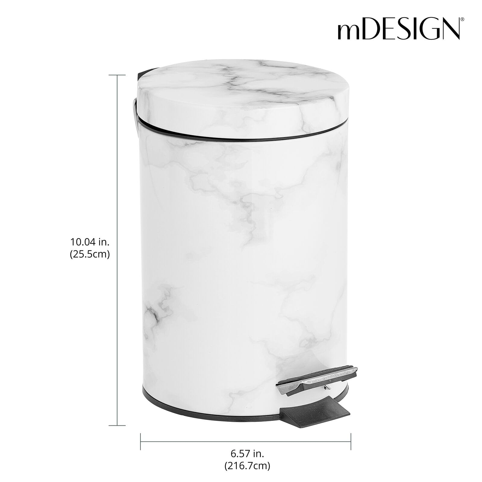 Foto 3 | Bote De Basura Mdesign Extra Pequeño De 3 L/0.7 Galones Con Cubeta Revestida - Venta Internacional.