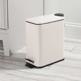 Foto 3 | Pedal Bin Mdesign Rectangular De Metal De 5 Litros Con Tapa E Inserto De Plástico - Venta Internacional.
