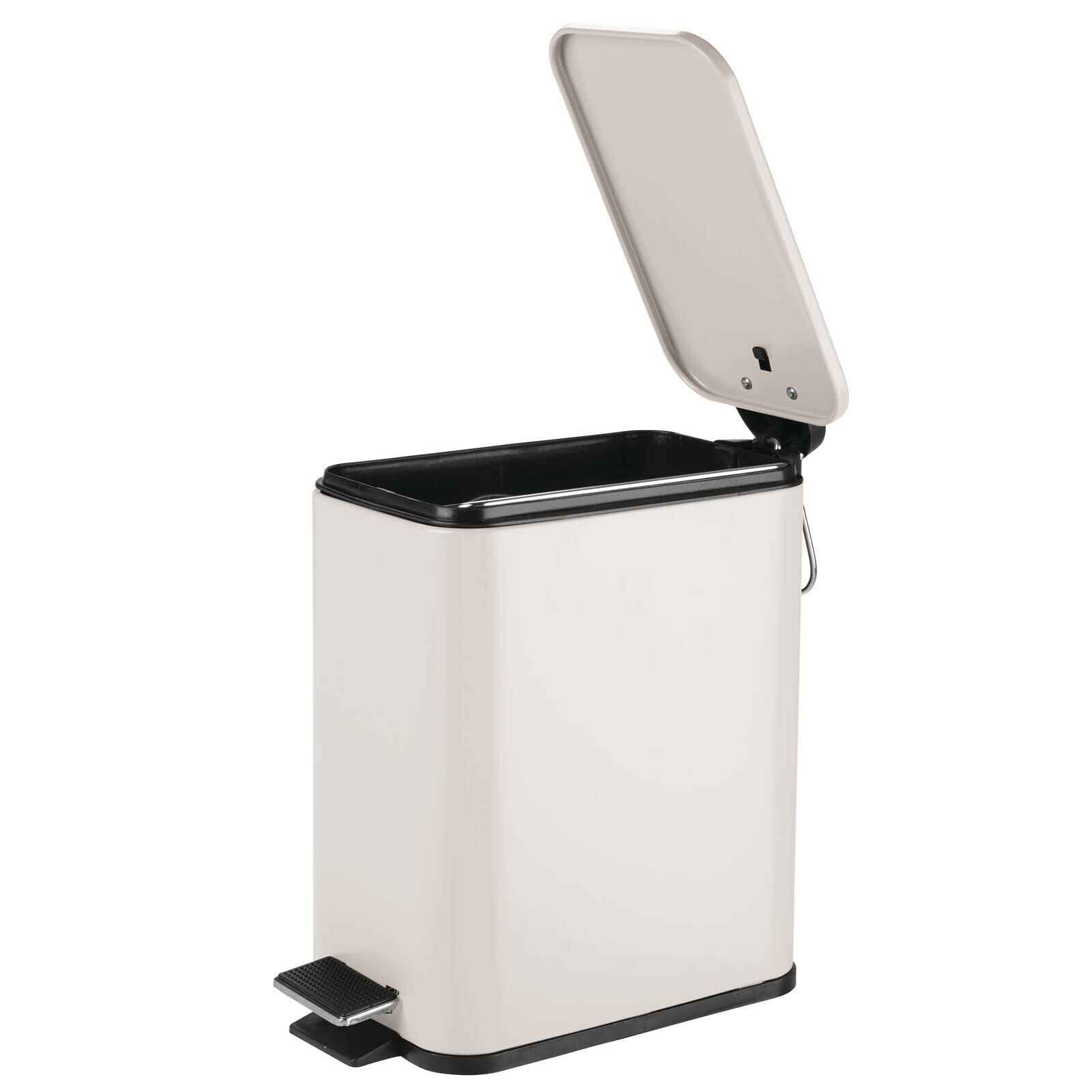 Foto 8 pulgar | Pedal Bin Mdesign Rectangular De Metal De 5 Litros Con Tapa E Inserto De Plástico - Venta Internacional.