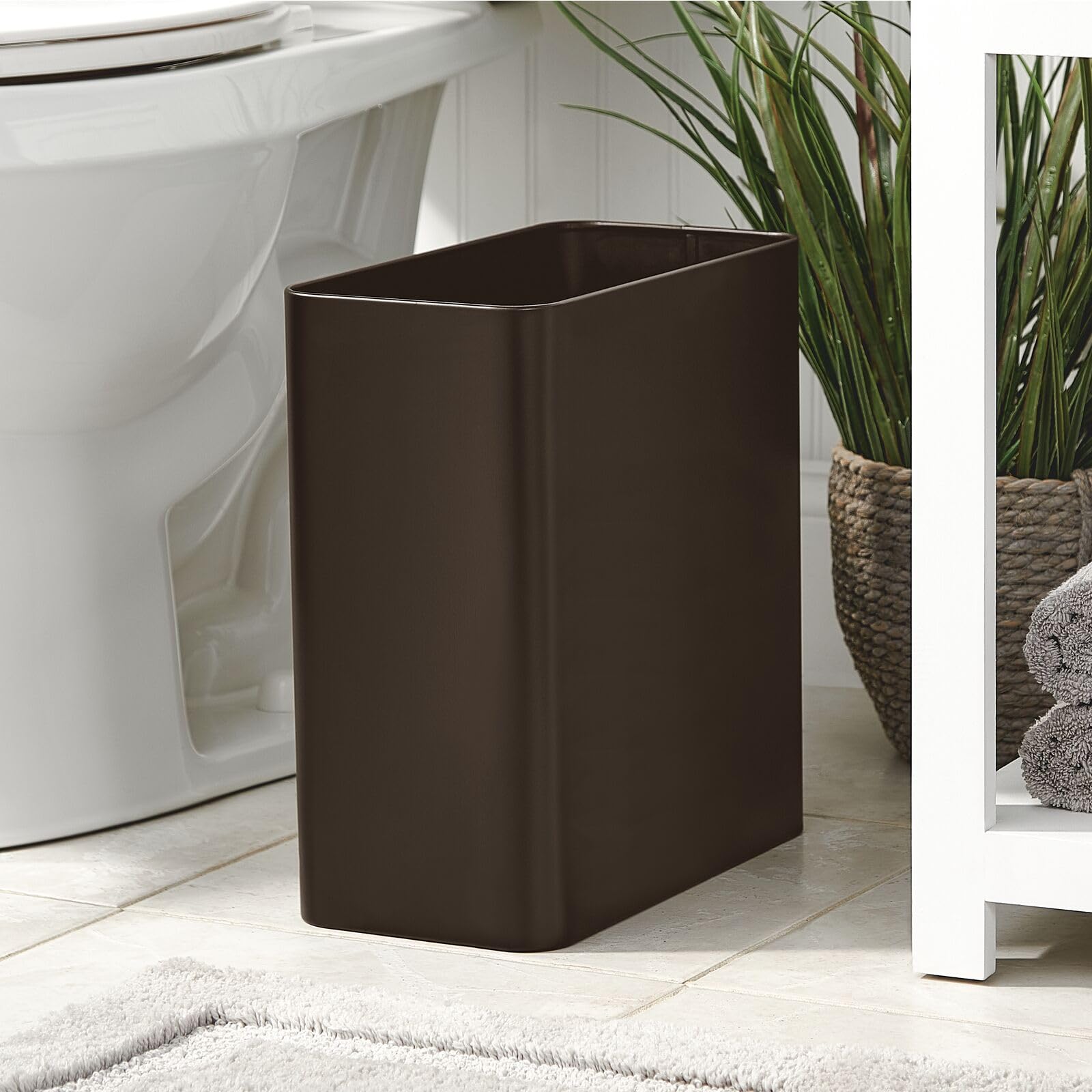 Foto 3 pulgar | Bote De Basura Mdesign De Acero Inoxidable 10l/2.6 Galones  Bronce - Venta Internacional.
