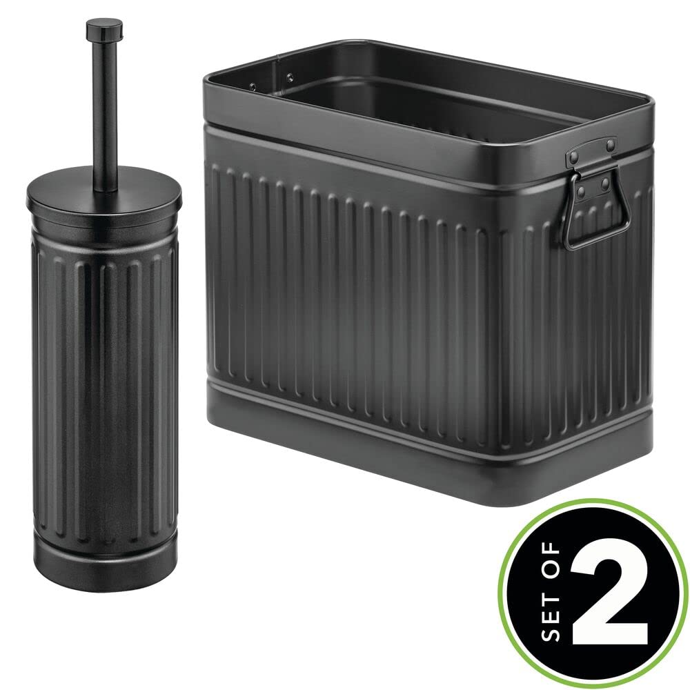 Foto 3 pulgar | Juego De Escobillas Para Inodoro Mdesign Metal Compact Black  2 Piezas - Venta Internacional.