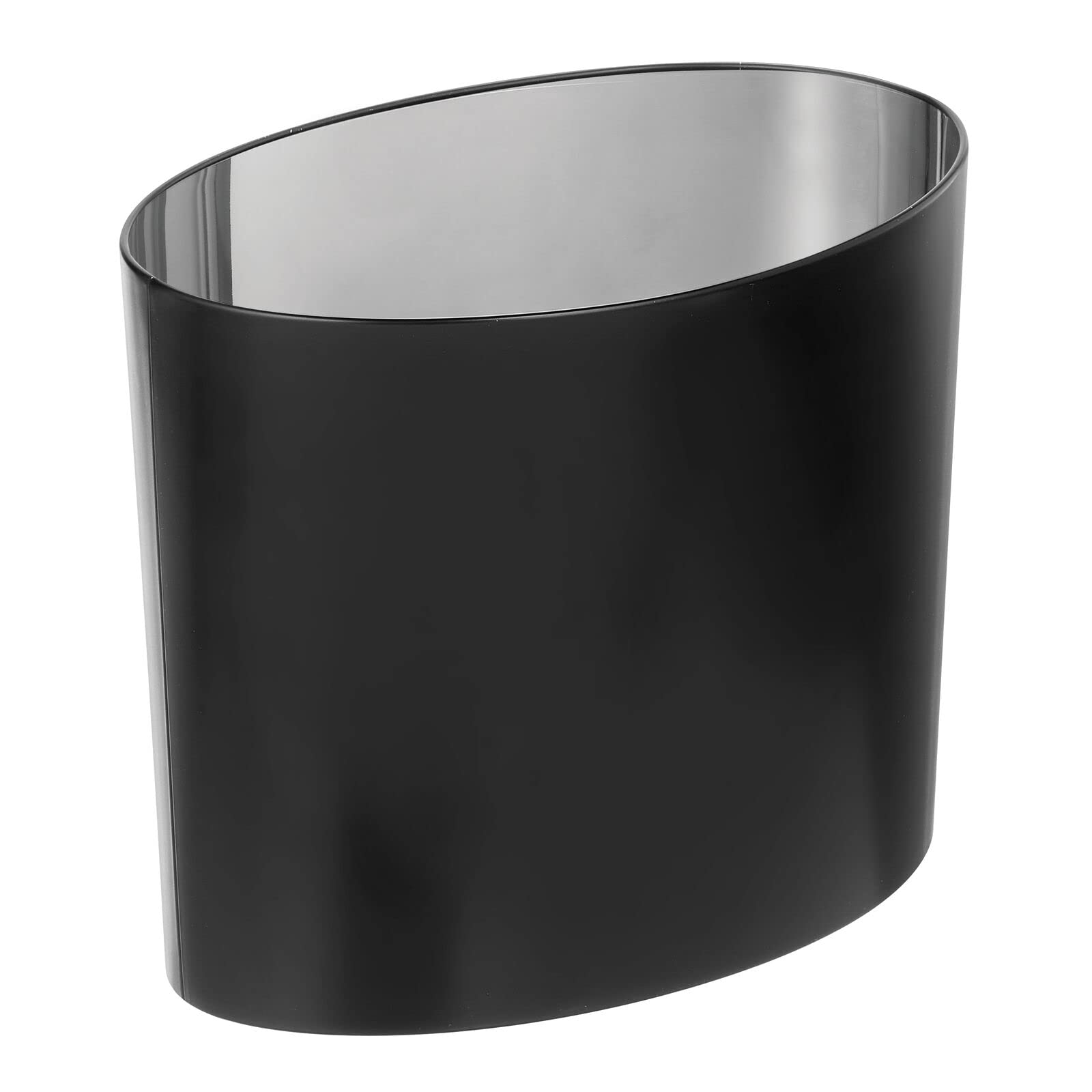Foto 2 pulgar | Bote De Basura Mdesign Metal Modern Ovalado  6.9l/1.8 Galones  Negro - Venta Internacional.