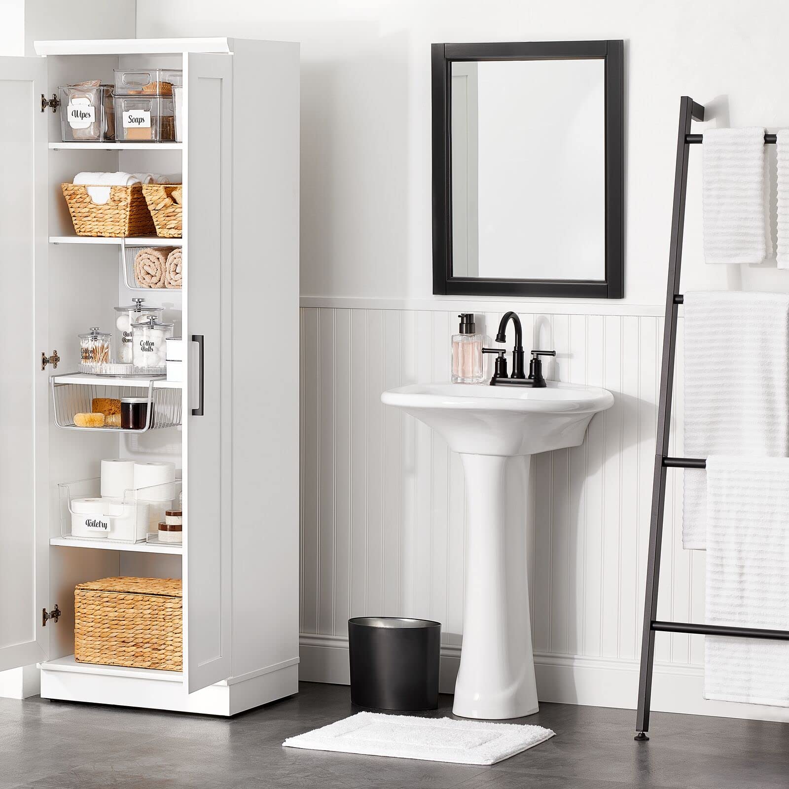 Foto 5 pulgar | Bote De Basura Mdesign Metal Modern Ovalado  6.9l/1.8 Galones  Negro - Venta Internacional.