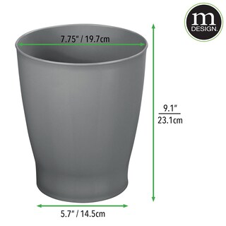 Foto 4 | Bote De Basura Mdesign Fyfe Collection 4 73 L De Plástico Gris Antracita - Venta Internacional.