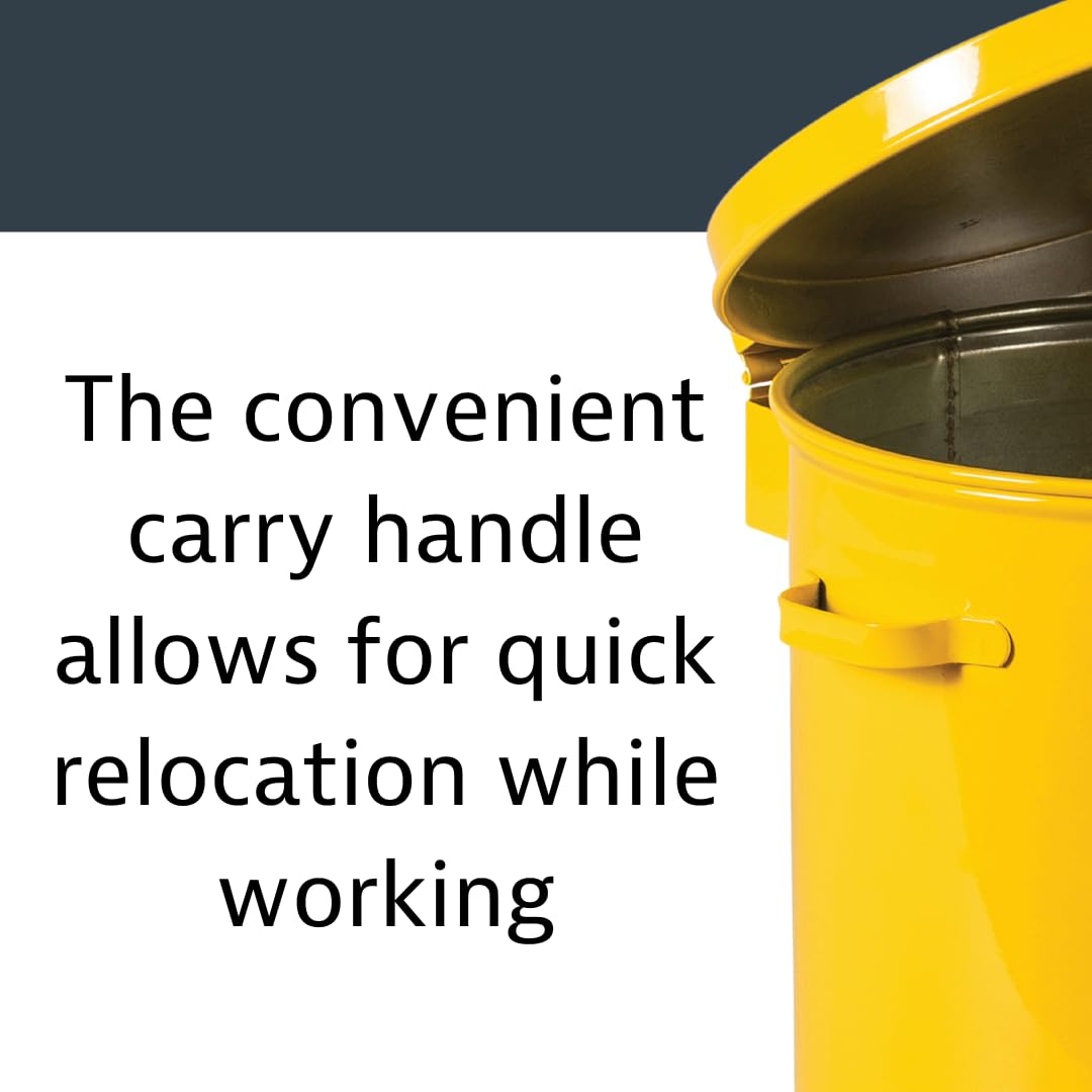Foto 5 | Encimera De Acero Galvanizado Justrite De 7.6l Oily Waste Can - Venta Internacional.