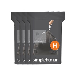 Foto 1 | Bolsas De Basura Simplehuman Code H 30-35 L/8-9 Galones 80 Unidades - Venta Internacional.
