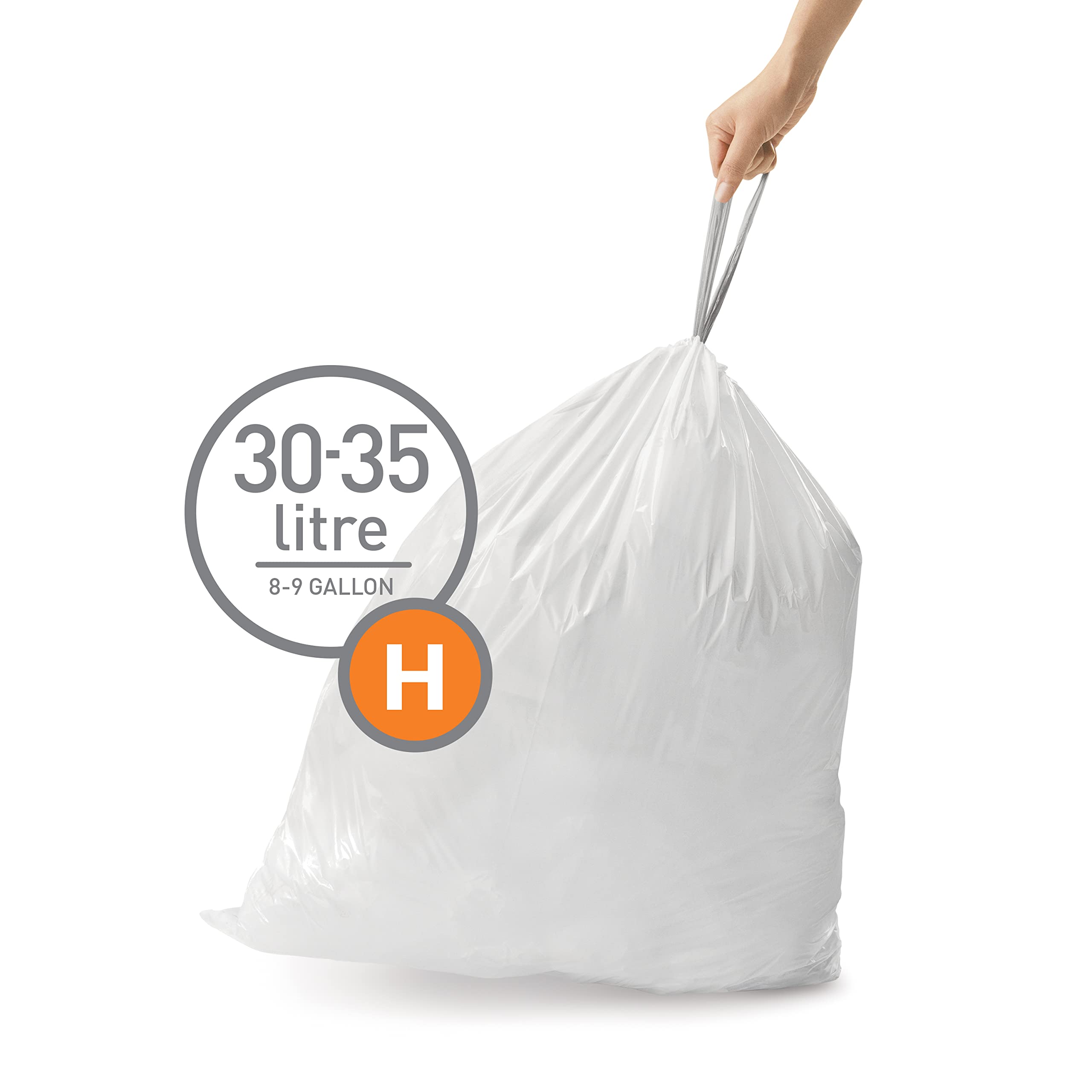 Foto 3 pulgar | Bolsas De Basura Simplehuman Code H 240 Unidades 30-35 L/8-9 Galones - Venta Internacional.