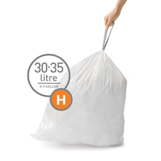 Foto 2 | Bolsas De Basura Simplehuman Code H 240 Unidades 30-35 L/8-9 Galones - Venta Internacional.